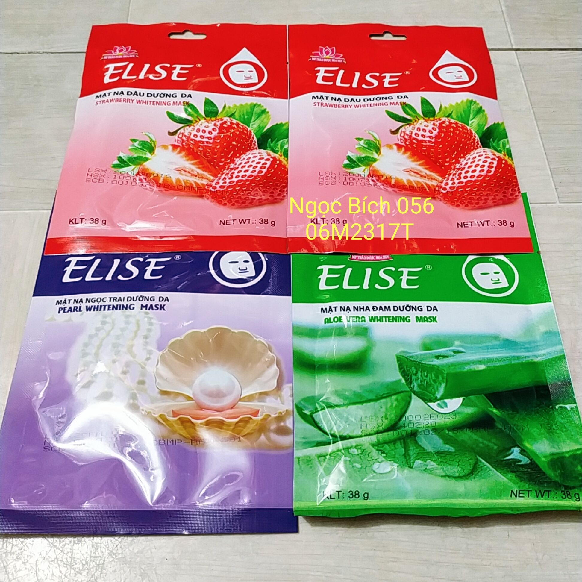 ELISE - MẶT NẠ ELISE ĐẮP MẶT (BỊCH 1 MIẾNG 38 GAM)