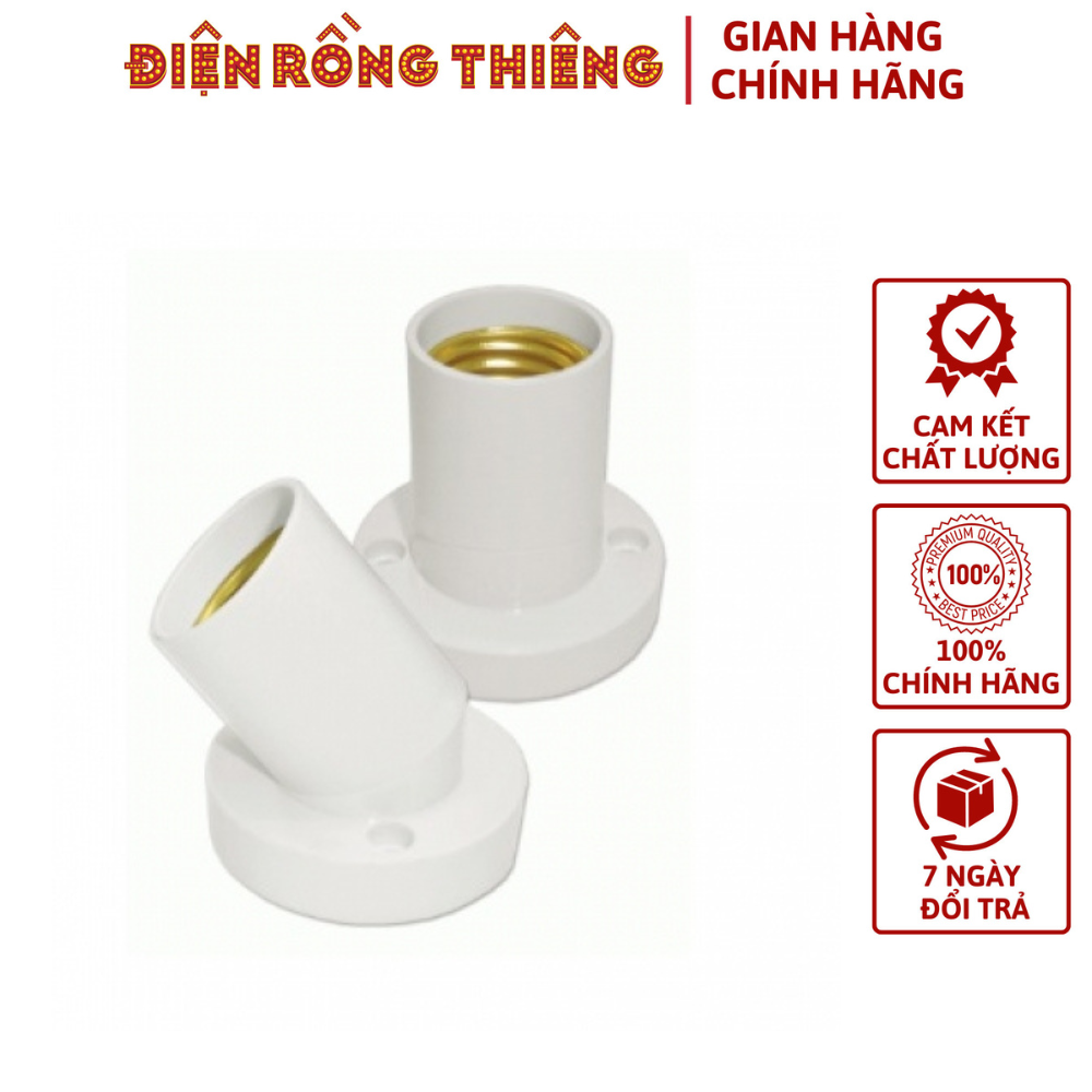 [Combo] 2 Đuôi Treo Bóng Đèn E27 Kín Nước Cao Cấp