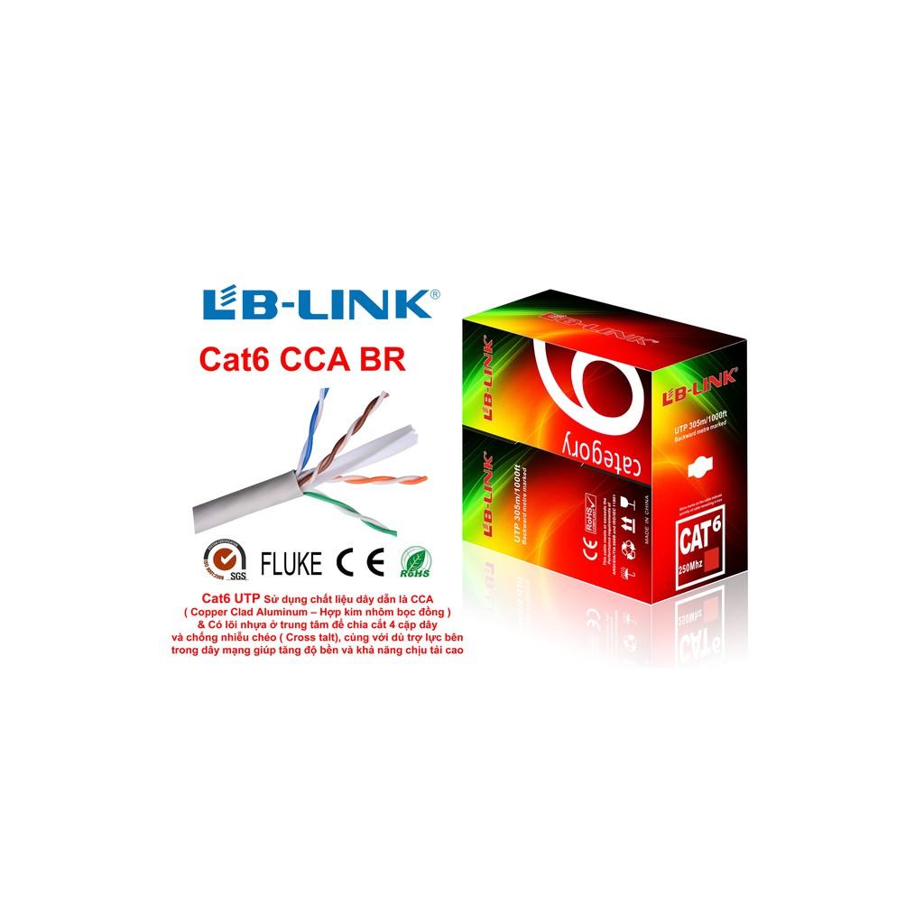 Cuộn dây cáp mạng LB-LINK Cat6 UTP CCA BR 0.4mm (305m)