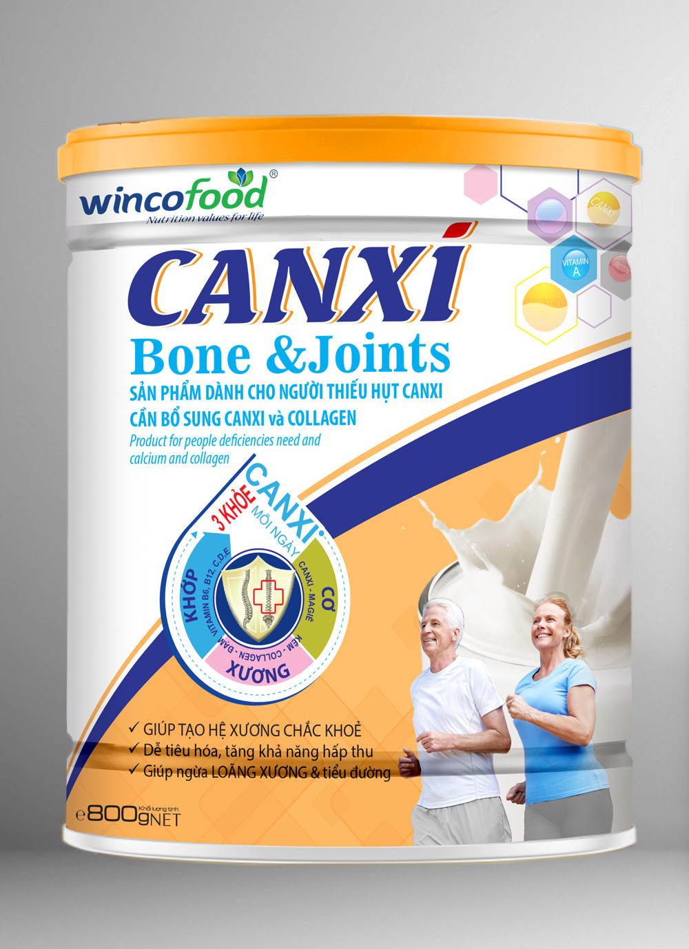 Sữa bột Wincofood Canxi Bone & Joints lon 800g