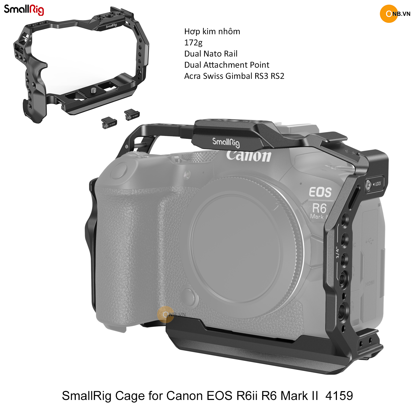 Smallrig cage canon eos r6ii r6 mark ii 4159