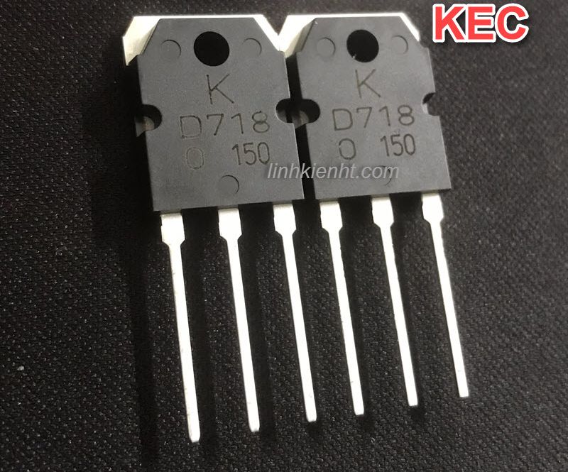 Sò công suất ktd718 d718 hãng kec dùng cho máy cơ lktt