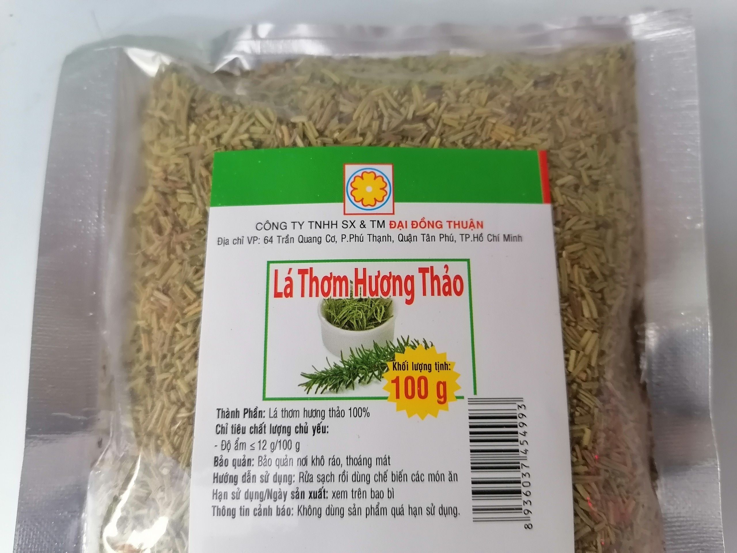 [100g] Lá thơm hương thảo [VN] ĐẠI ĐỒNG THUẬN Rosemary Leaves (bph-hk)