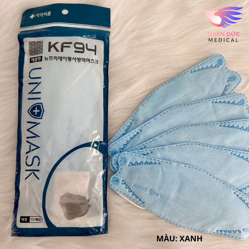 Combo Bịch Lẻ 10 Khẩu Trang KF94 UniMask Kháng Khuẩn