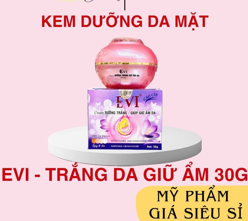 Kem EVI Dưỡng Trắng Giữ Ẩm Da 30g