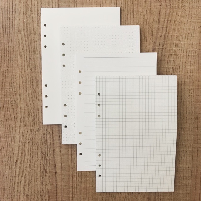 Giấy Refill thay lõi sổ còng 6 lỗ