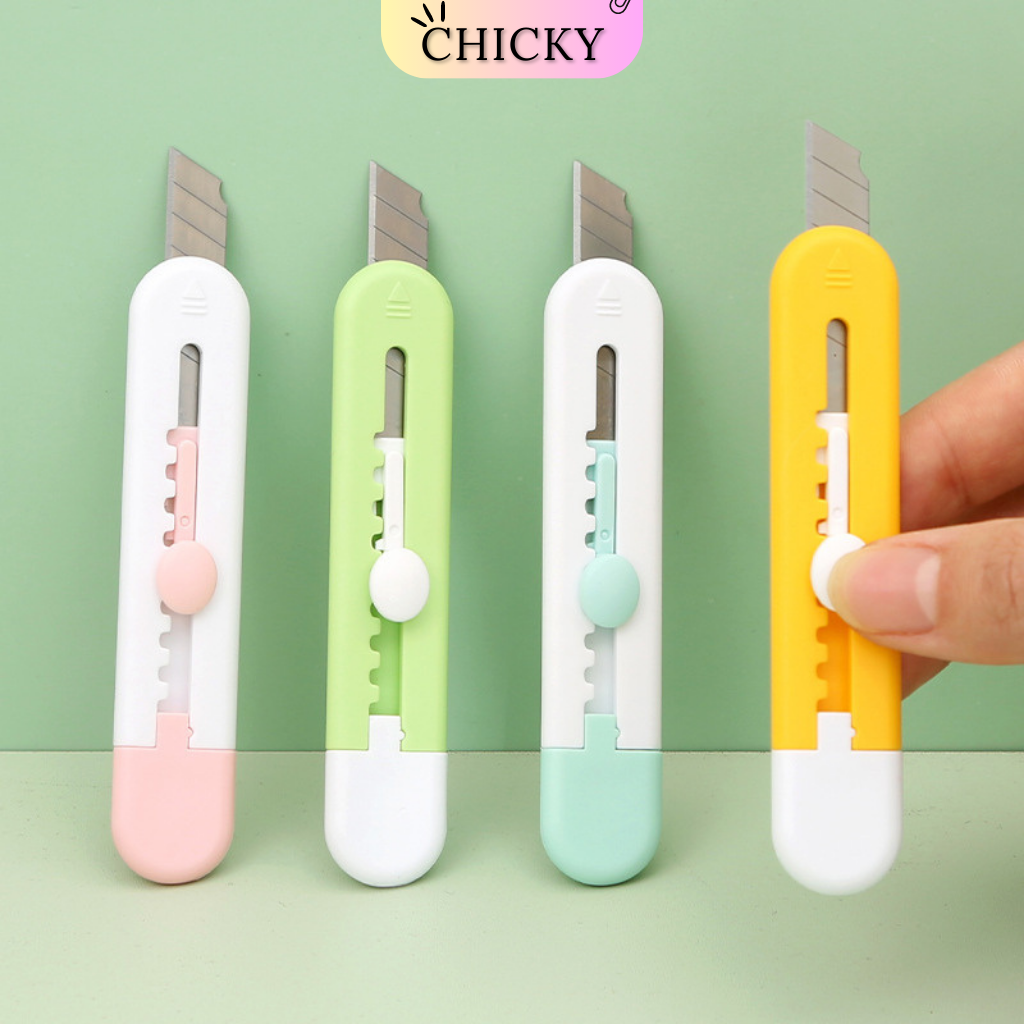 Dao rọc giấy mini Chicky nhiều màu cute dễ thương