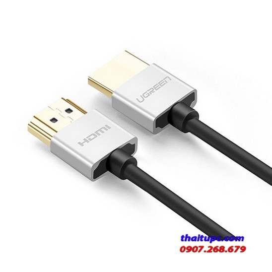 Cáp hdmi 2.0 siêu mỏng dài 2m hỗ trợ 4k, 3d chính hãng ugreen 30478