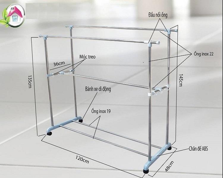 Giá Phơi Quần Áo Di Dộng