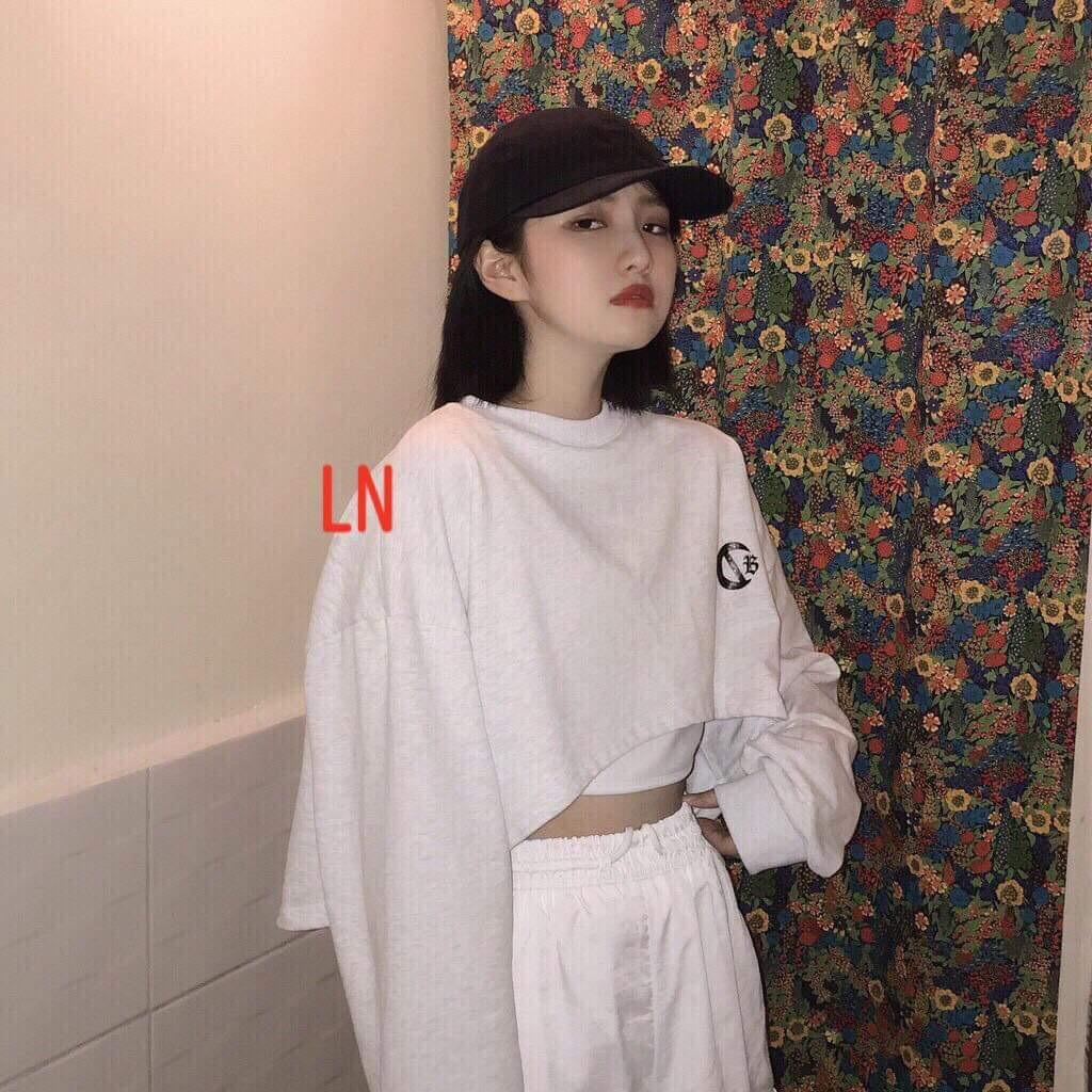 Áo croptop logo chữ b dài tay lng1119