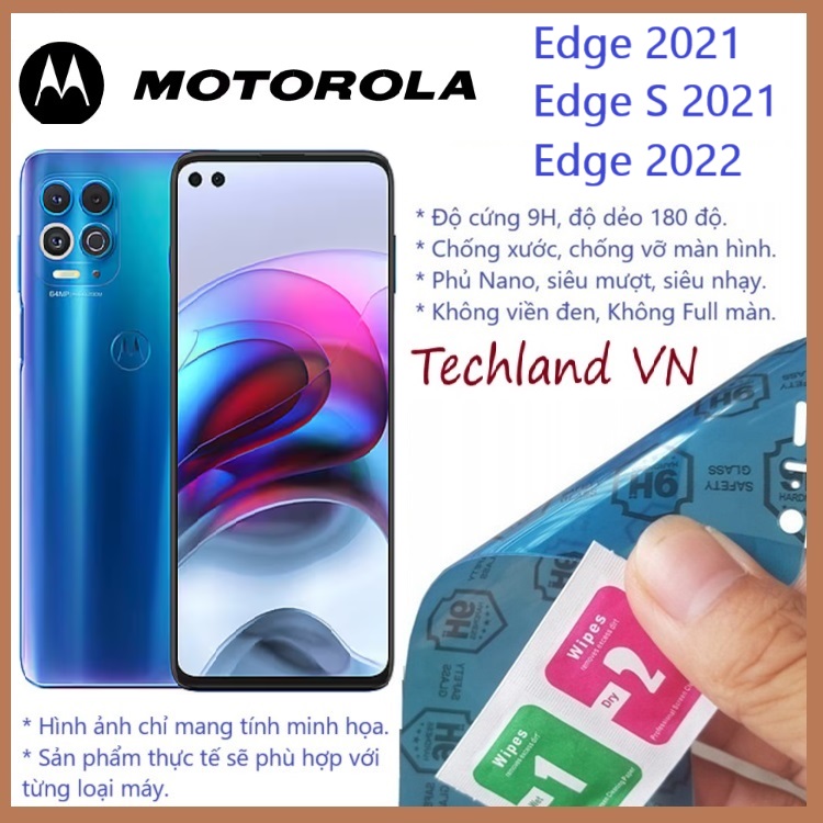 Cường Lực Phủ Nano Motorola Edge / Edge S 2021 / 2022 - Trong Suốt, Không Full Màn, Không Viền Đen