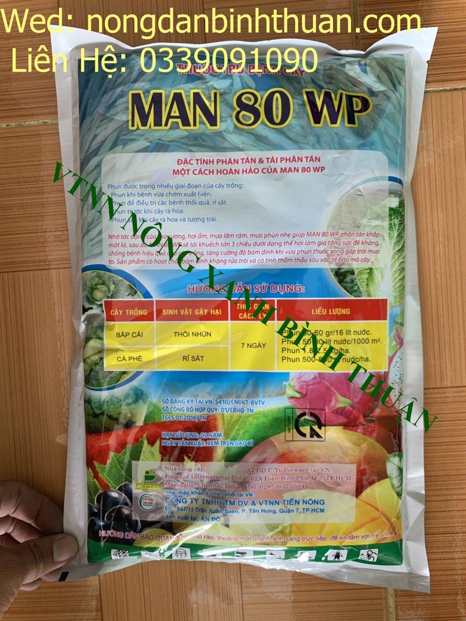 Thuốc trừ bệnh Man 80 WP Tiến Nông