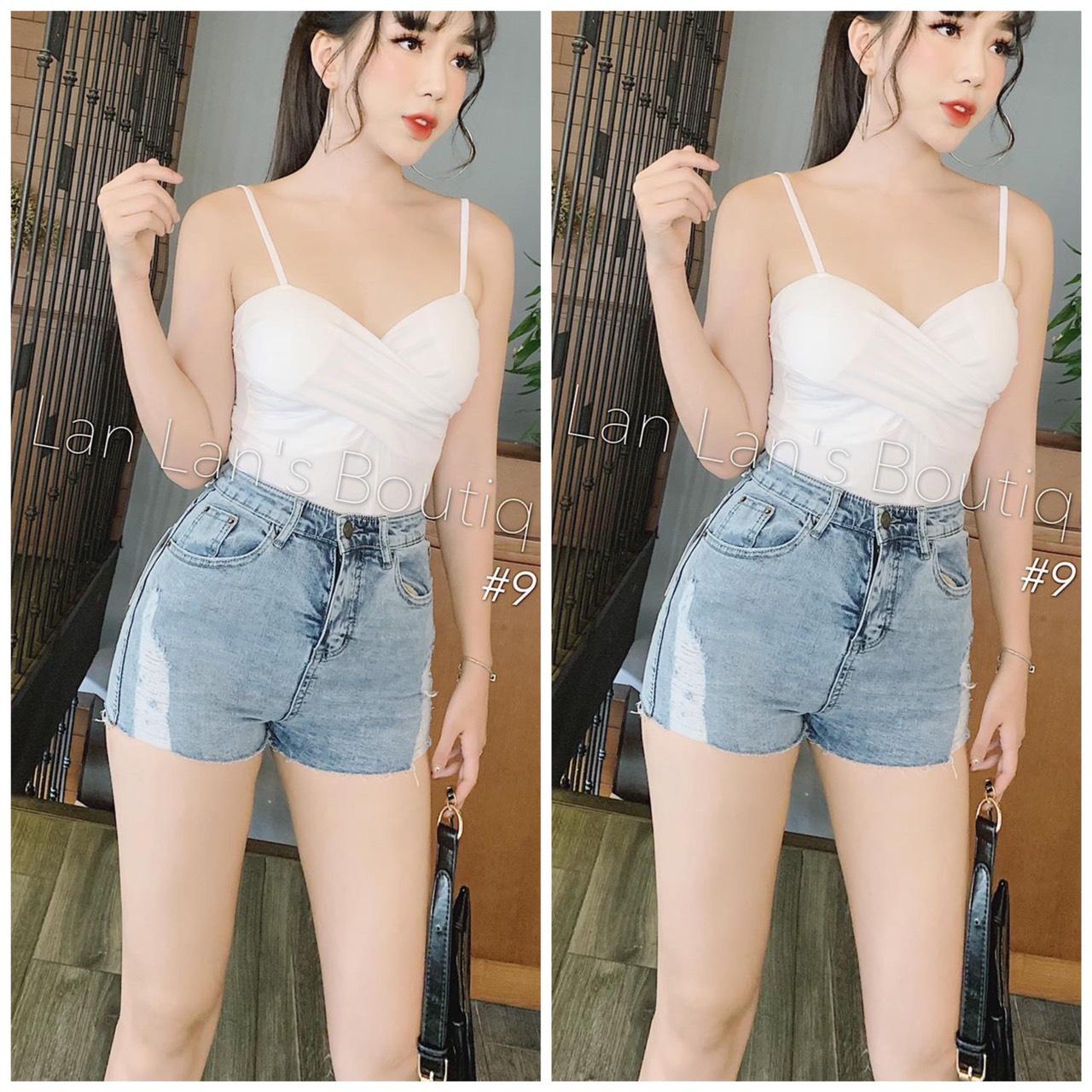 [HCM]QUẦN SHORT JEAN BIG SIZE ĐẠI RÁCH NHẸ 2729