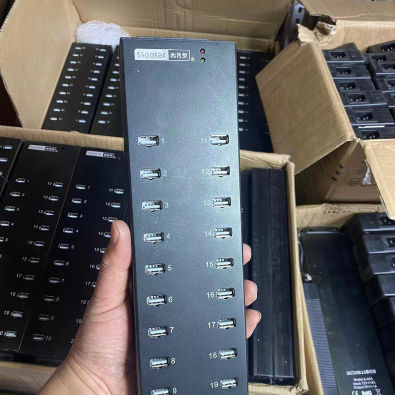 Hub usb Sipolar 20 port, bộ chia cổng usb 32 cổng, box phone