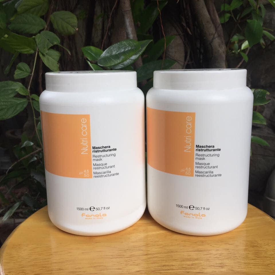 [HCM]Hấp dầu Fanola Nutricare Restructuring chăm sóc tóc hư tổn 1500ml