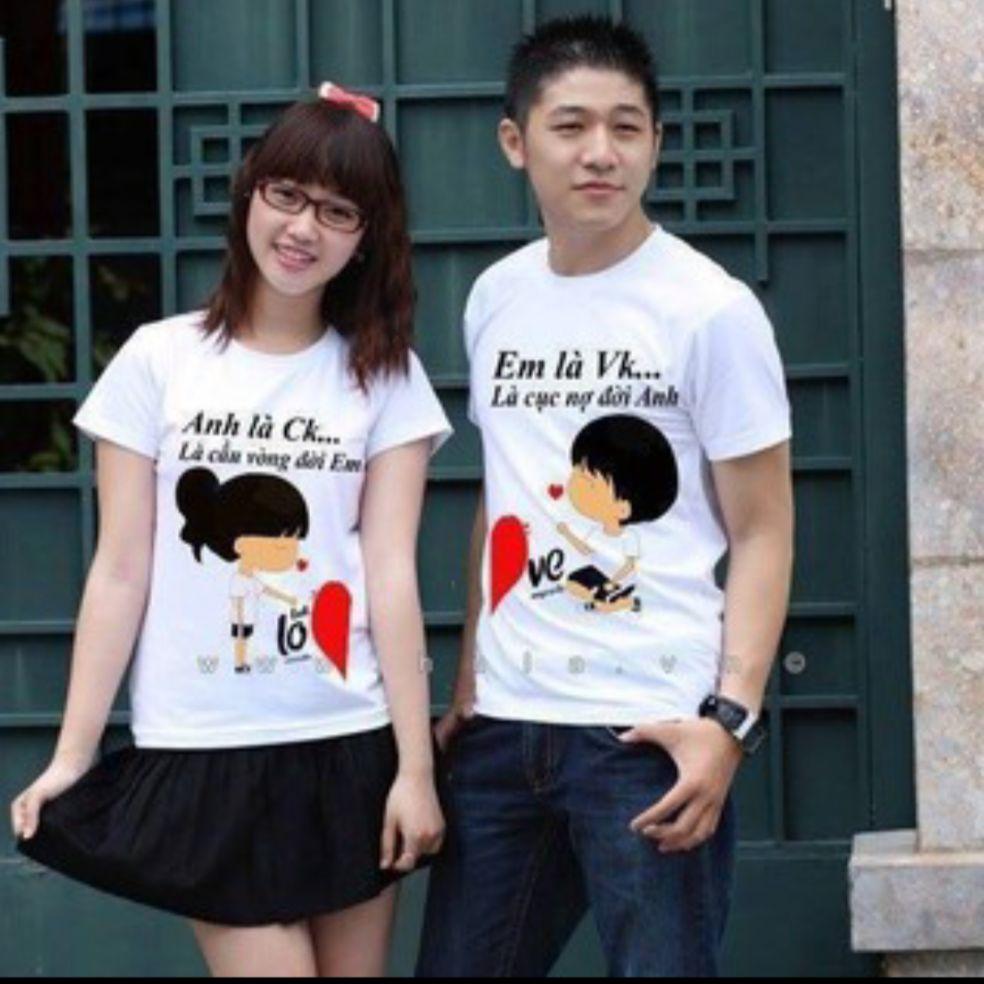 Áo thun cặp đôi anh là ck