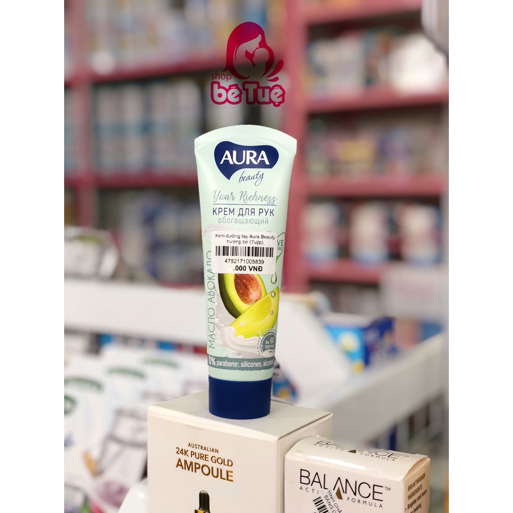 Kem dưỡng da tay Aura 75ml - dưỡng ẩm và chống lão hóa
