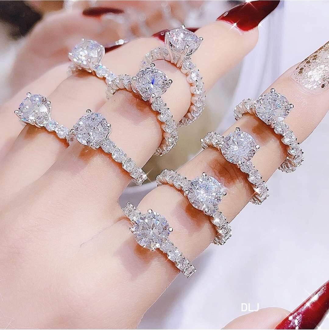 [HCM]Nhẫn nữ mạ vàng nhẫn đẹp trang sức đính đá, nhẫn bạch kim, nhẫn bạc nữ đẹp, nhẫn kim cương thiết kế xinh đẹp - Trang Sức GADO N101 CAM KẾT KHÔNG ĐEN
