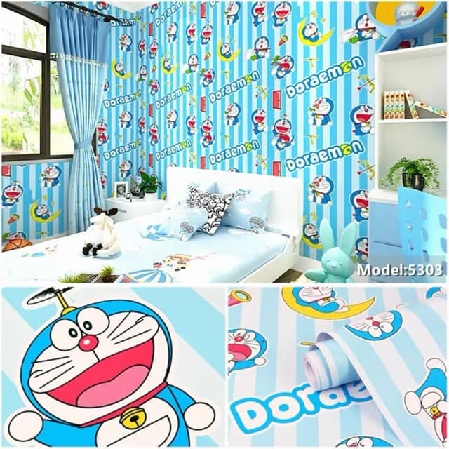10M decal giấy dán tường Doremon hot nhất 2020 (10m x 0.45cm)
