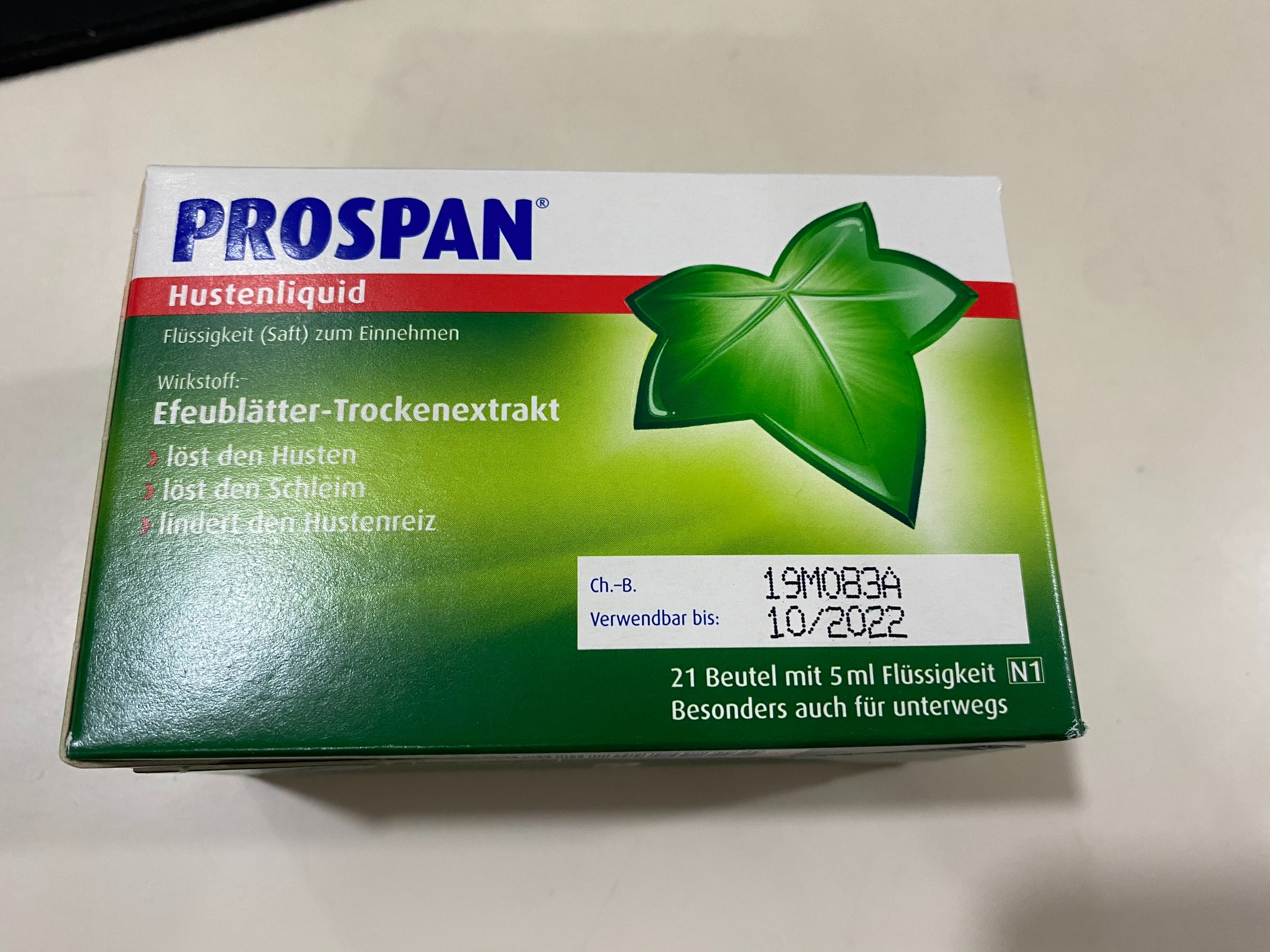Siro ho Prospan Đức dạng gói ( 21 gói)