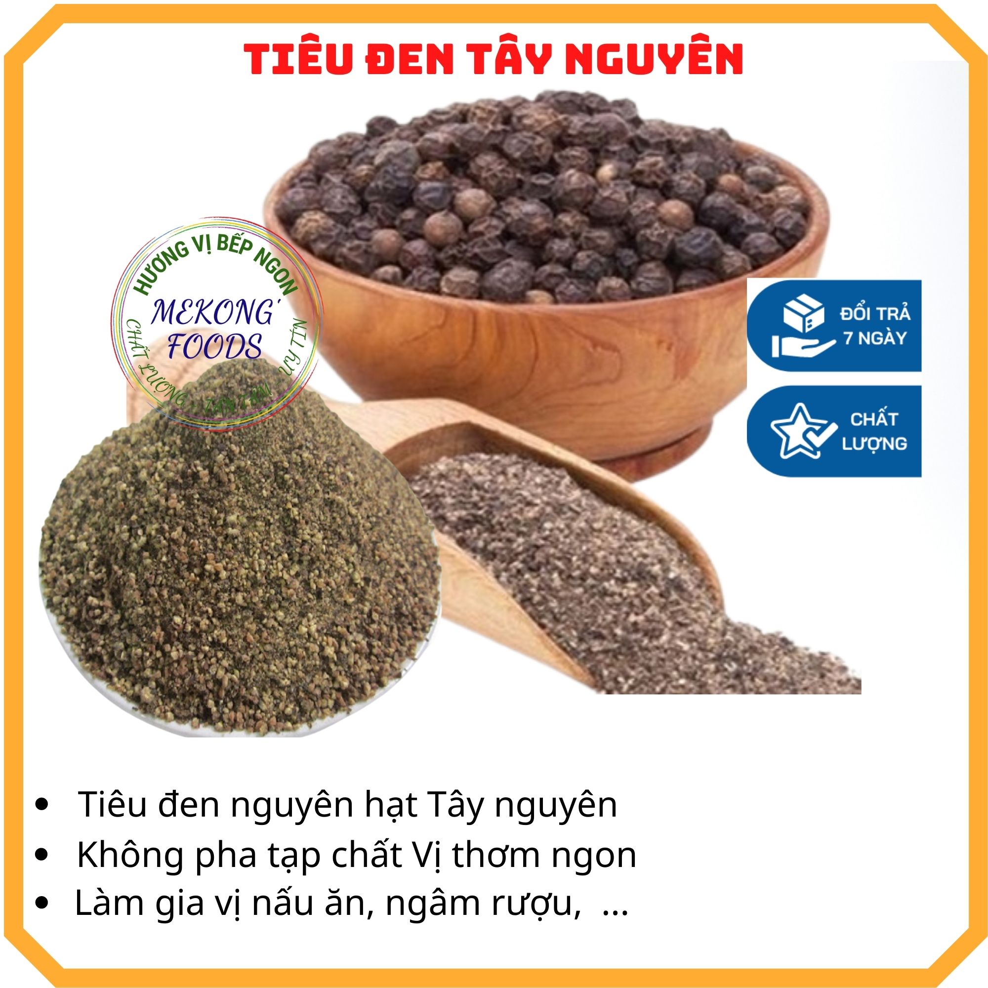 200gr tiêu Hạt Đaklac