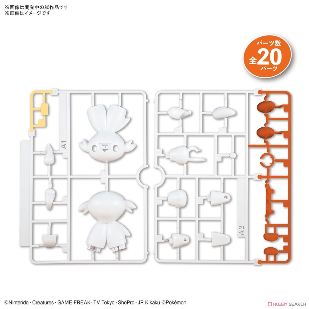 [Hoàn Tiền 10%]Bandai mô hình Pokemon PLAMO COLLECTION QUICK!! 05 SCORBUNNY