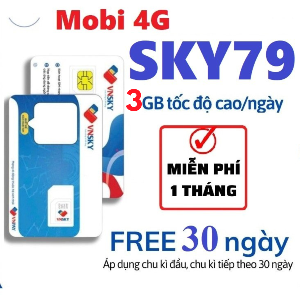 ( Sim Siêu Rẻ ) Sim 4G Cho Khách Du Lịch Có Sẵn Ưu Đãi 1 Tháng Đầu Sử Dụng Không Cần Nạp Tiền | Gói SKY79 .FREESHIP - CHƯA KÍCH HOẠT