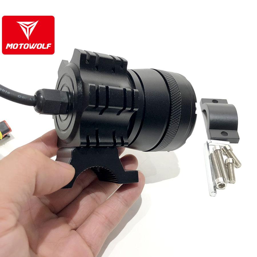 [HCM]Đèn Trợ Sáng L6 Moto-wolf Hàng Cao Cấp [ Tặng Công Tắc ]