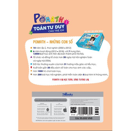 Cuốn sách POMath - Toán Tư Duy Cho Trẻ Em 4-6 Tuổi