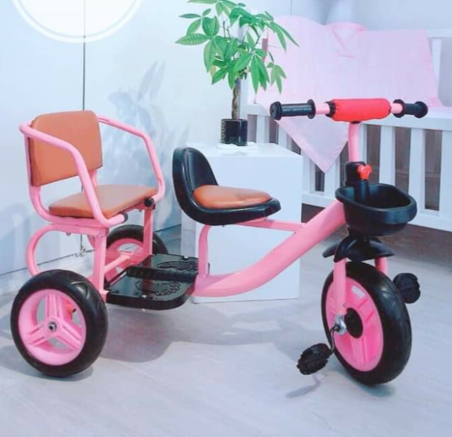 Xe đạp xích lô 2 ghế cho bé