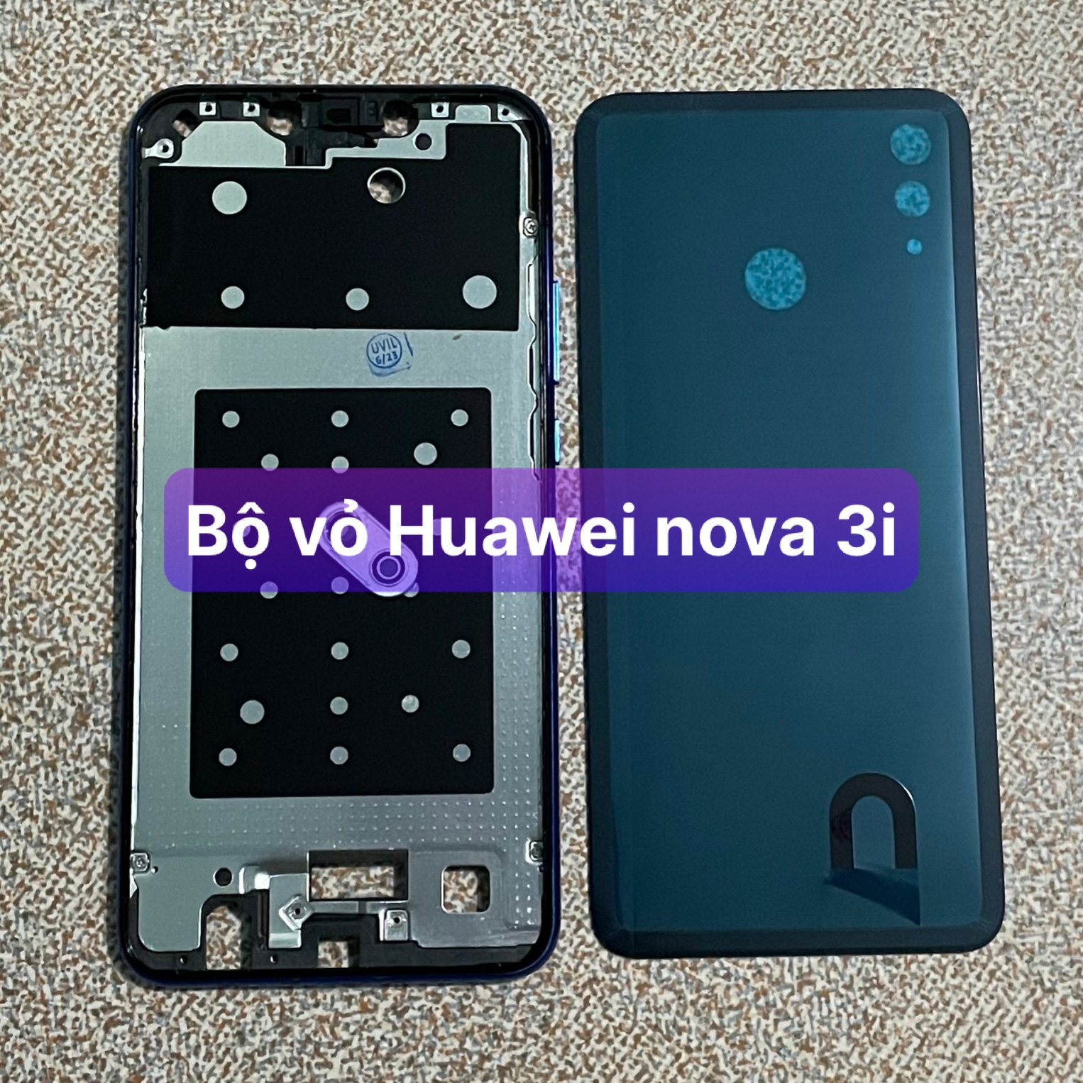 bộ vỏ xương huawei Nova 3i (zin) kèm khay sim và kính camera
