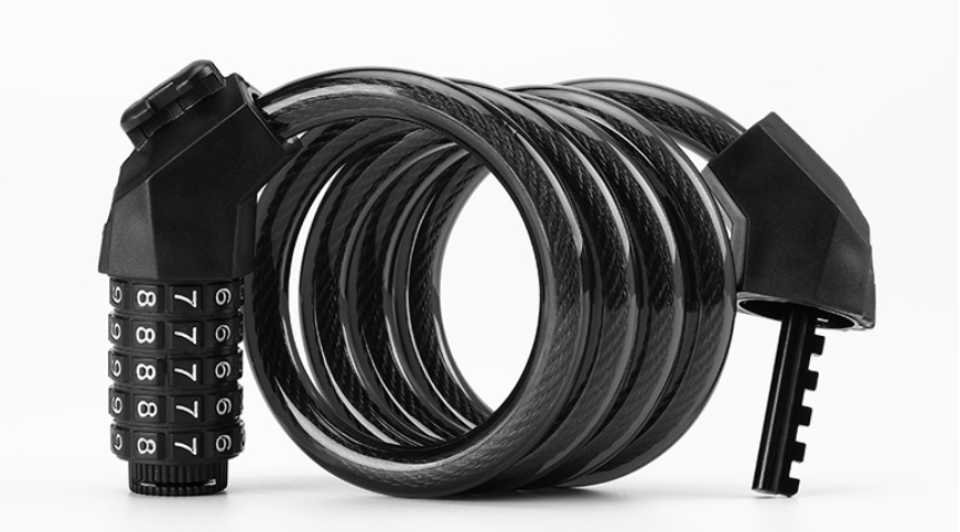 Khóa dây xe đạp chống trộm mật mã 5 số