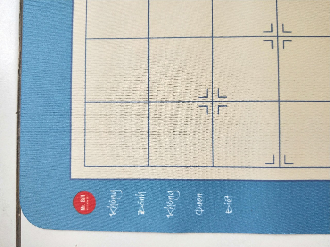 Bàn cờ tướng bằng da dày 2mm