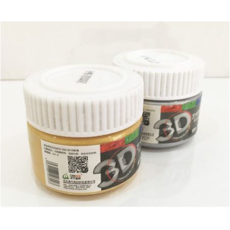 Acrylic 3d nhũ vàng, nhũ bạc lọ 100ml