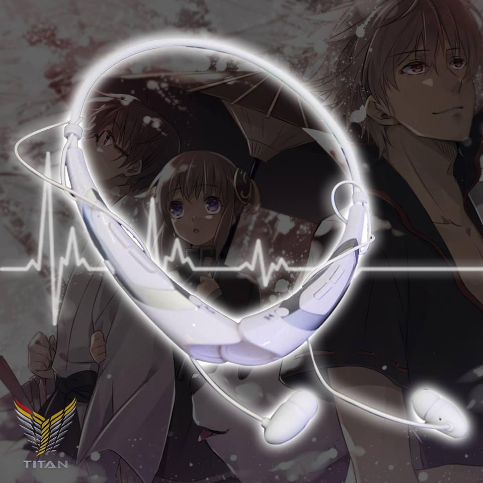 TAI NGHE BLUETOOTH ANIME TRẮNG BẠC