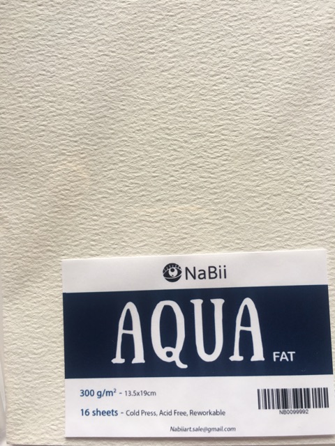 Giấy vẽ Nabii Aqua Fat khổ A5(13.5*19cm)