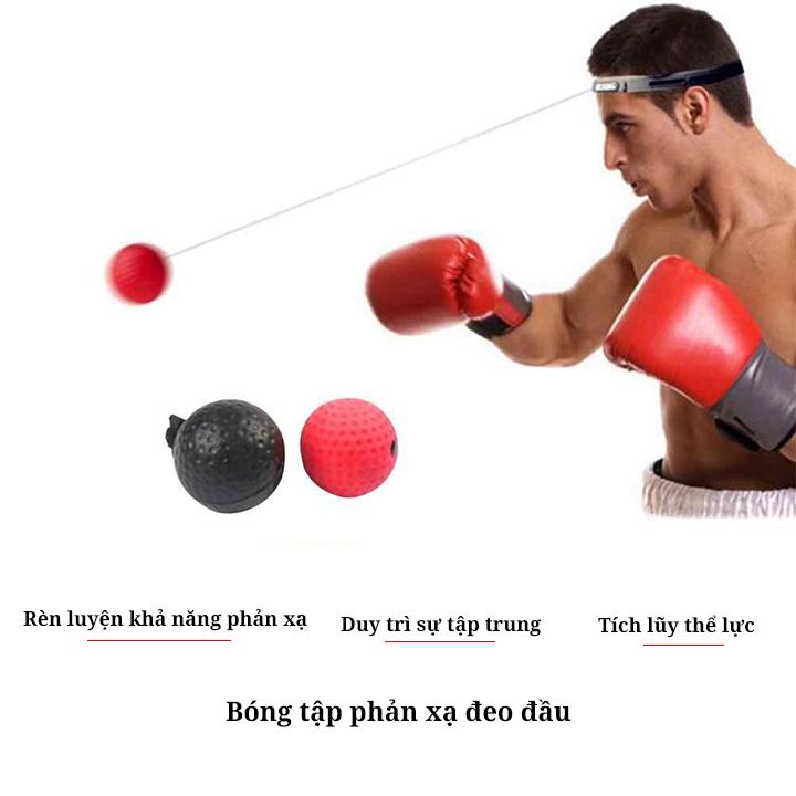Bộ bóng đấm boxing tập phản xạ đeo đầu FX309