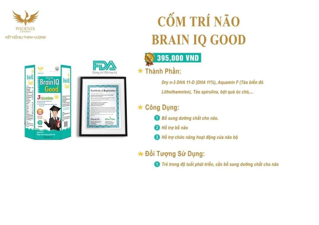 CỐM BỔ NÃO TRẺ EM DHA - BRAIN IQ GOOD (PHOENIX PHARMA)