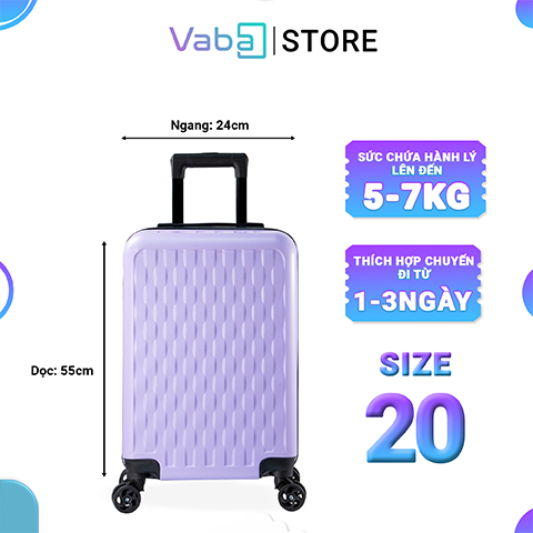 Vali kéo du lịch Vaba Sehnsucht vân lưới size 20