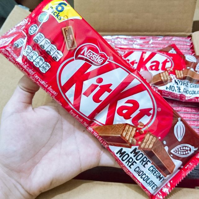 Kitkat socola gói 6 thanh 102 gram date 4/2024