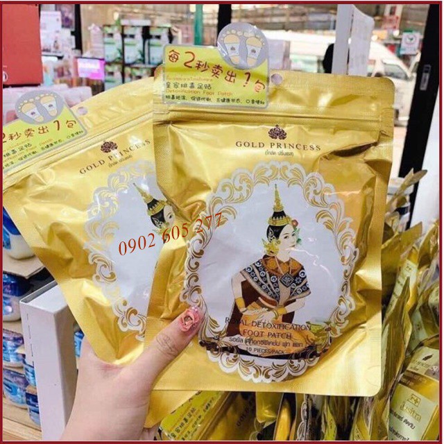 Miếng dán thải độc chân Thái Lan hộp 10 miếng hiệu quả