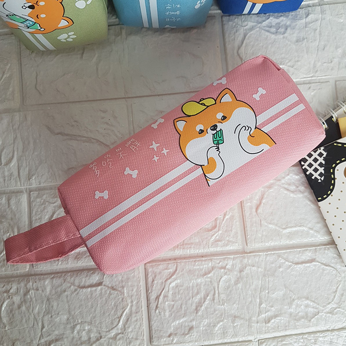 [HCM][MẪU MỚI 2021 FREESHIP 50K] Hộp bút 2 ngăn to Chó Shiba Inu kiểu Nhật cute dễ thương