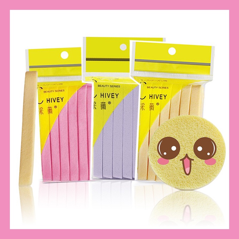 Set 12 Bông Rửa Mặt Bọt Biển Dạng Nén
