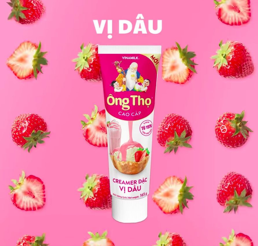 Sữa Đặc Ông Thọ vị Dâu tuýp 165g