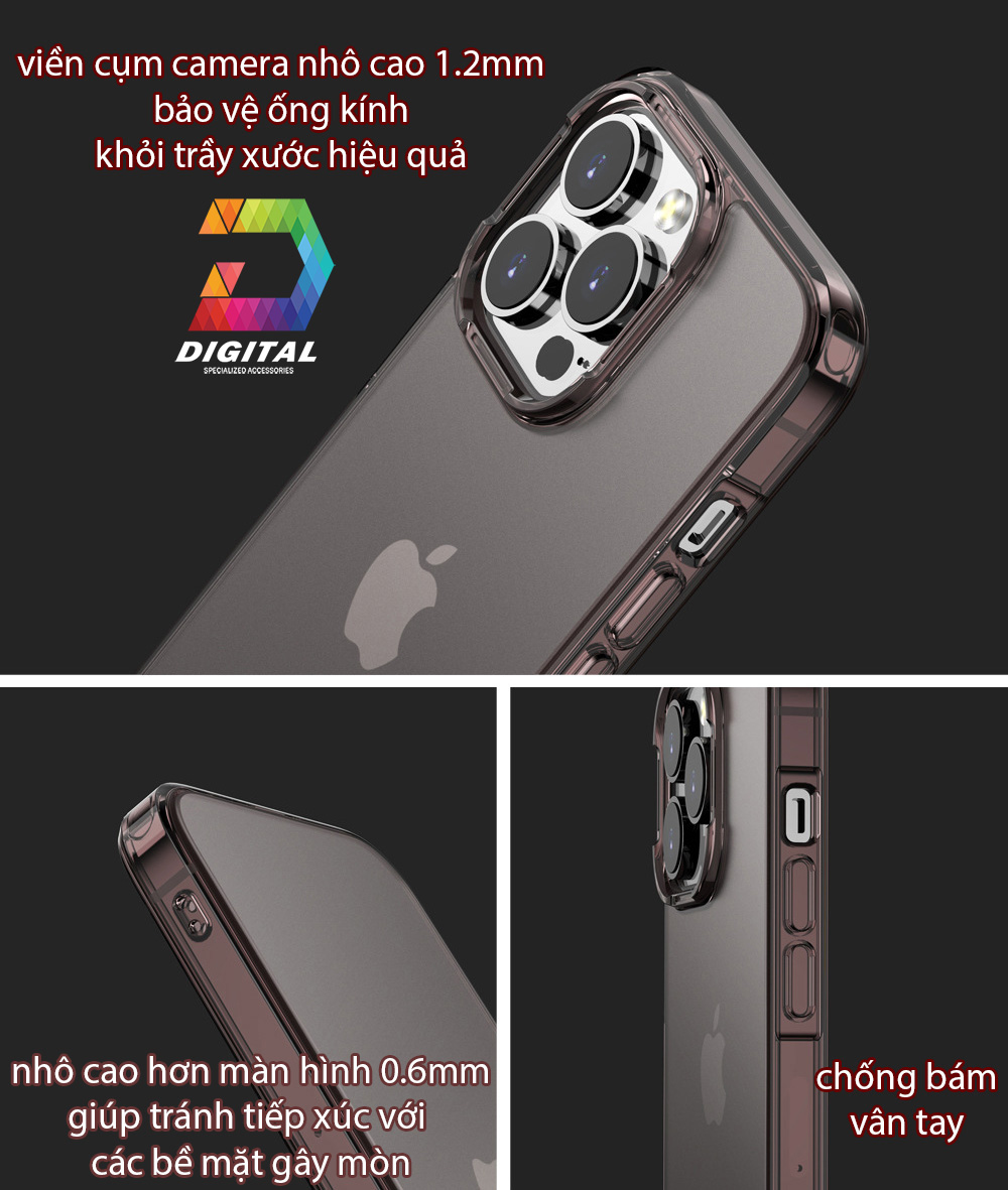 Ốp Lưng iPhone Viền Silicon Chống Va Đập Cao Cấp Chính Hãng iPAKY Bản 2026