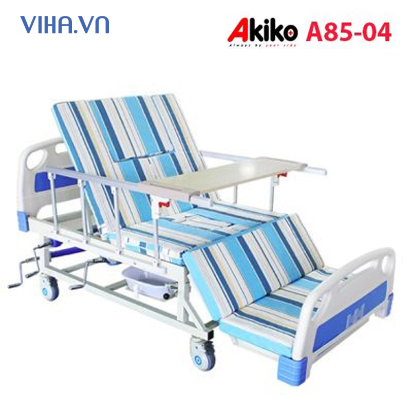 Giường bệnh nhân đa năng 4 tay quay Akiko A85-04 nhập khẩu