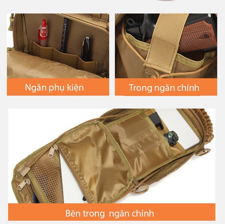 Balo đeo chéo thời chiến thuật X20