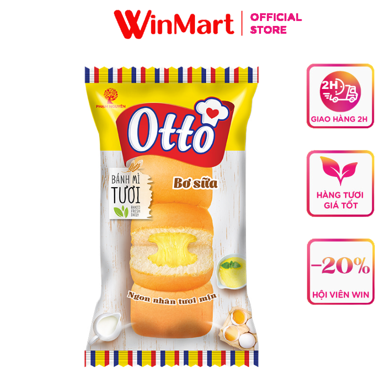 [Siêu thị WinMart] - Bánh mì kem bơ sữa Otto Phạm Nguyên 90g