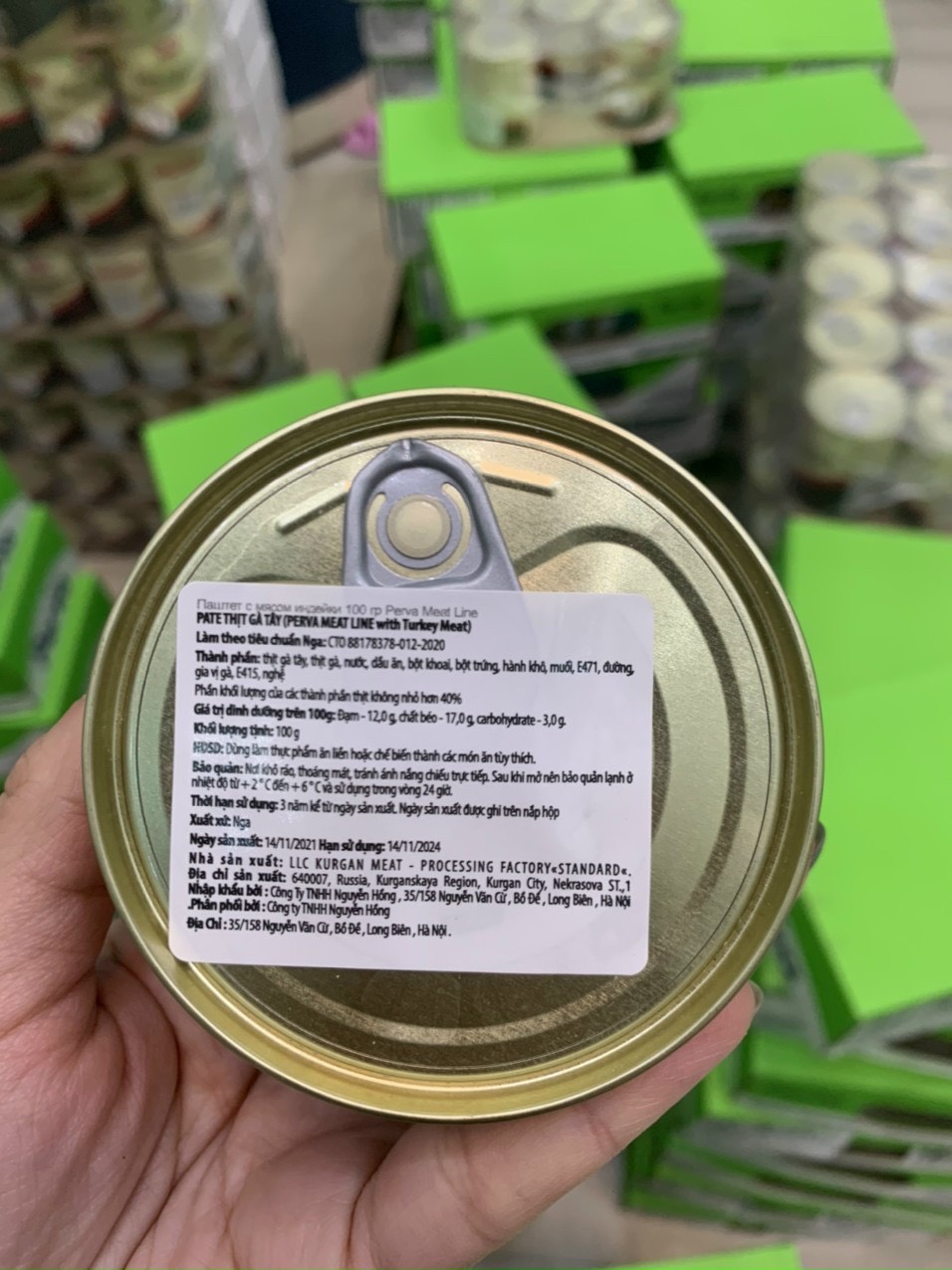Pate gan gà tây 95g NK Nga