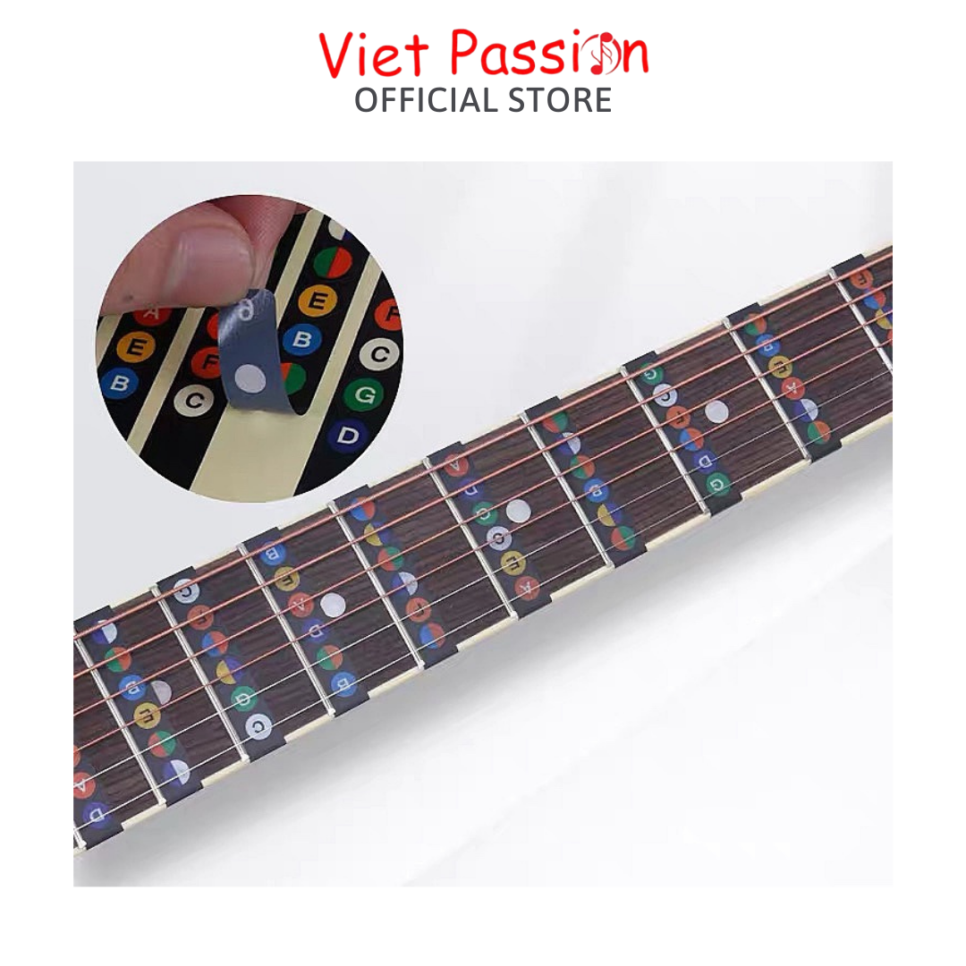 Sticker guitar ukulele dán nốt cần đàn guitar ukulele Viet Passion